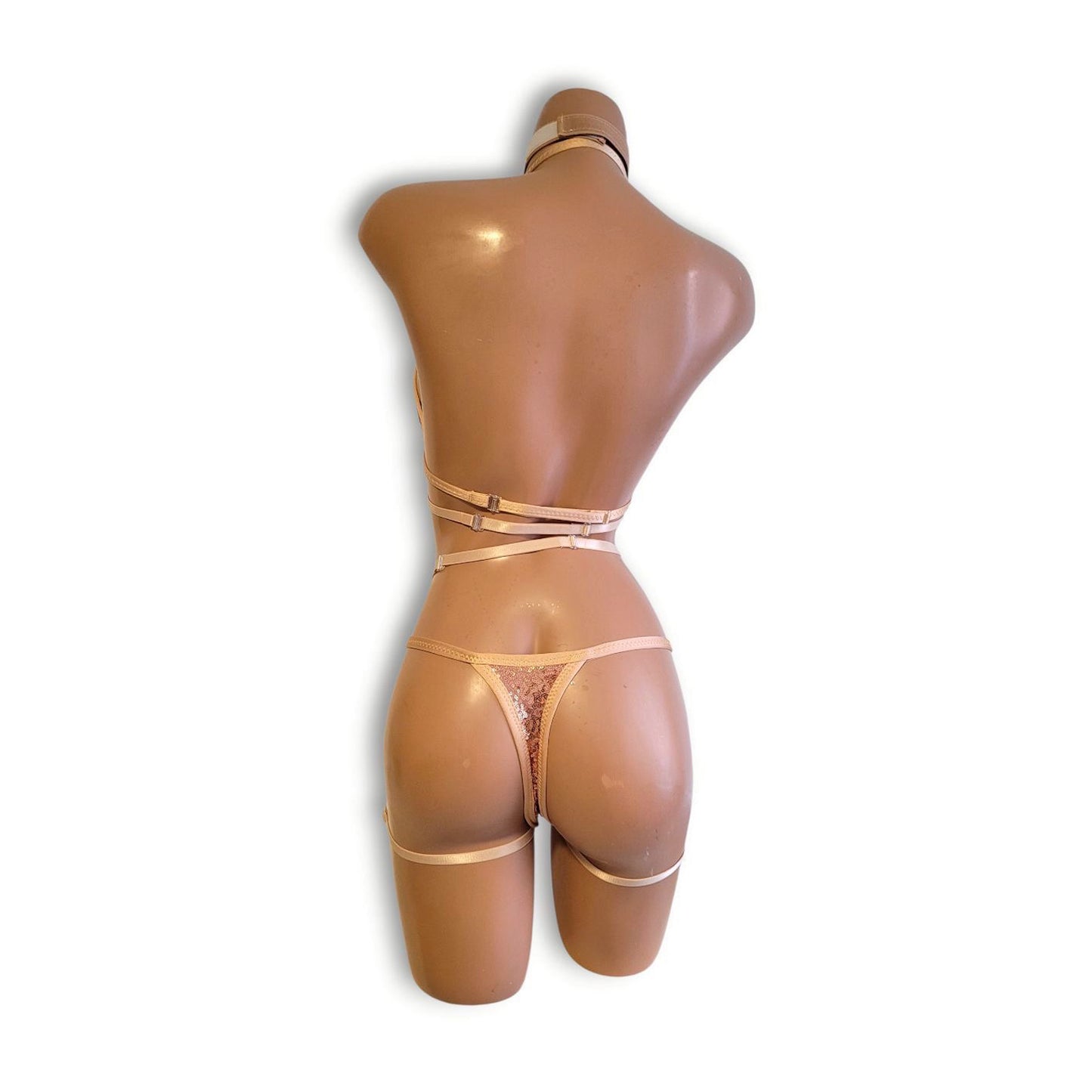 ローズゴールドセパレートハーネスセット(Tバック)