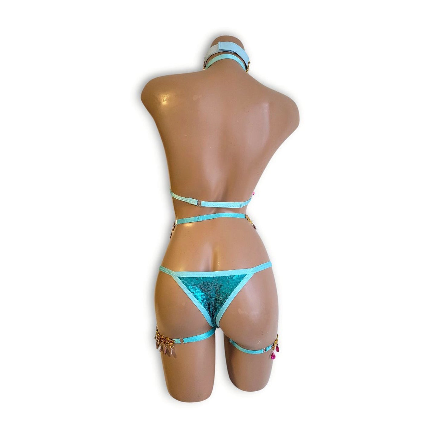 ミントアラビアンハイウエストビキニ(ハーフバック)