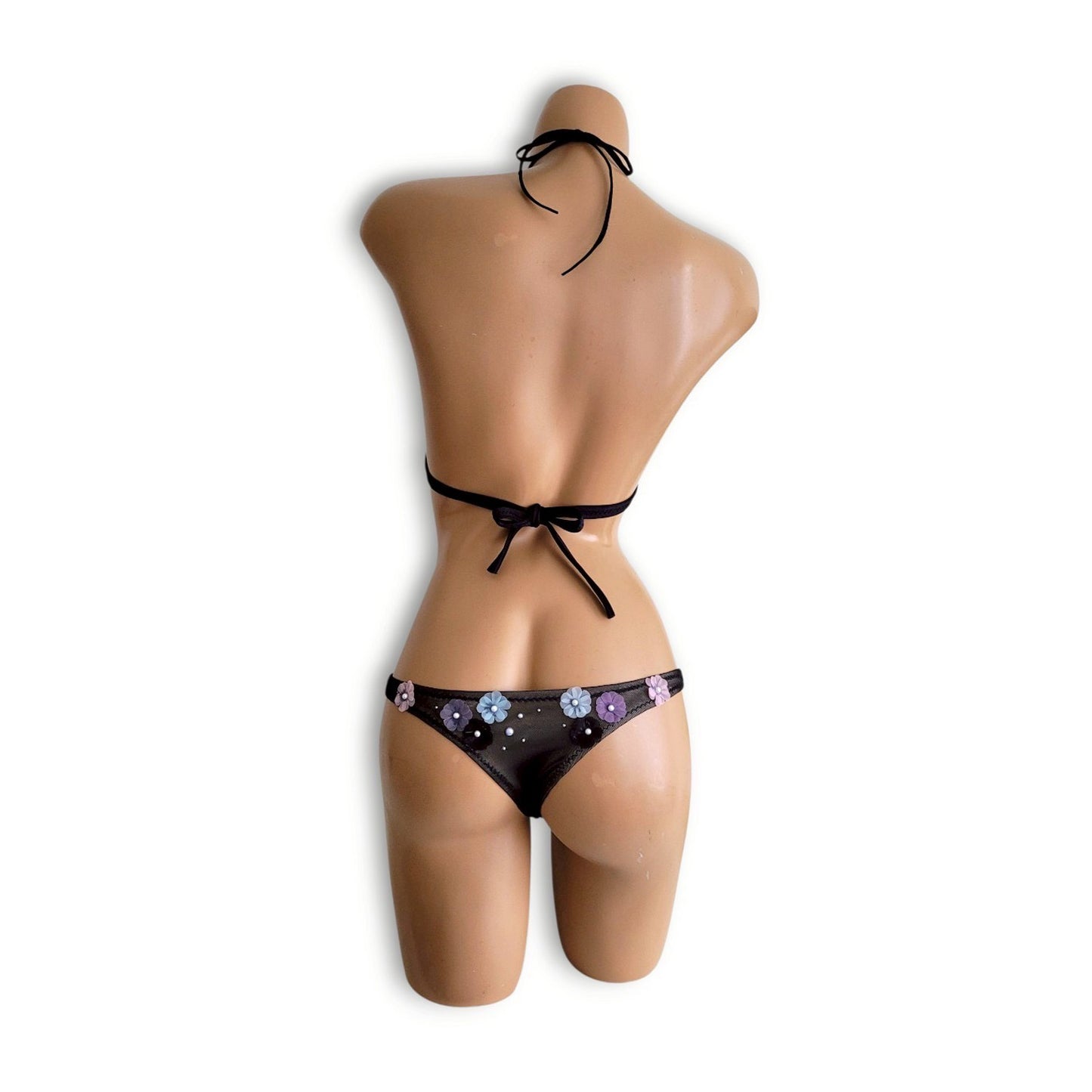 Black Floral Gravure Set