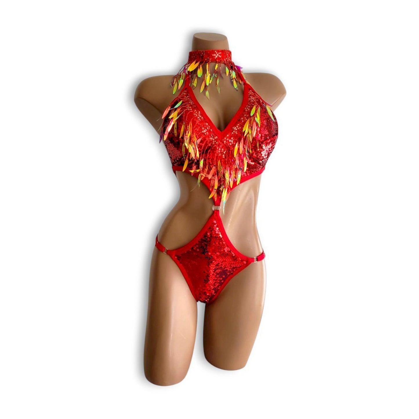 Prism Red Teddy & Skirt Set (Half Back)