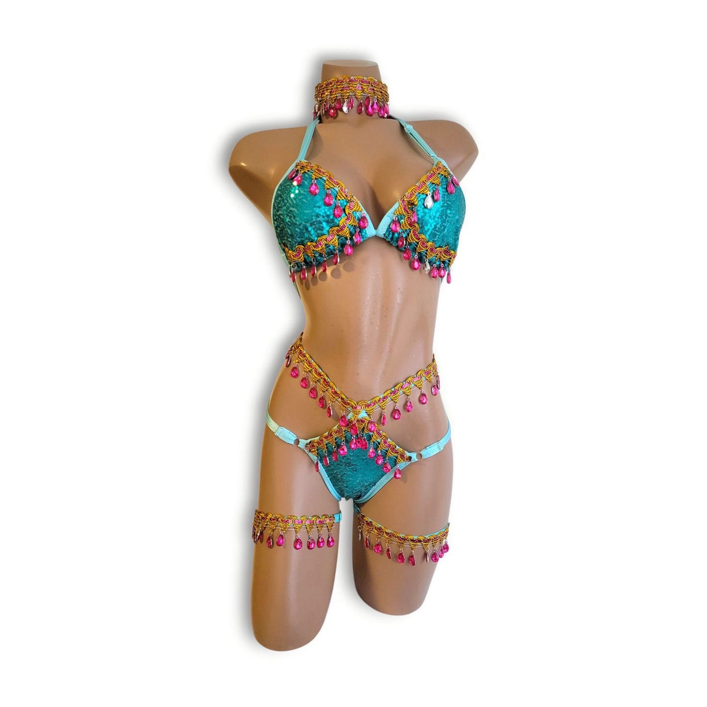 ミントアラビアンハイウエストビキニ（ハーフバック）