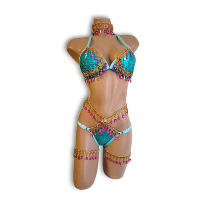 ミントアラビアンハイウエストビキニ（ハーフバック）