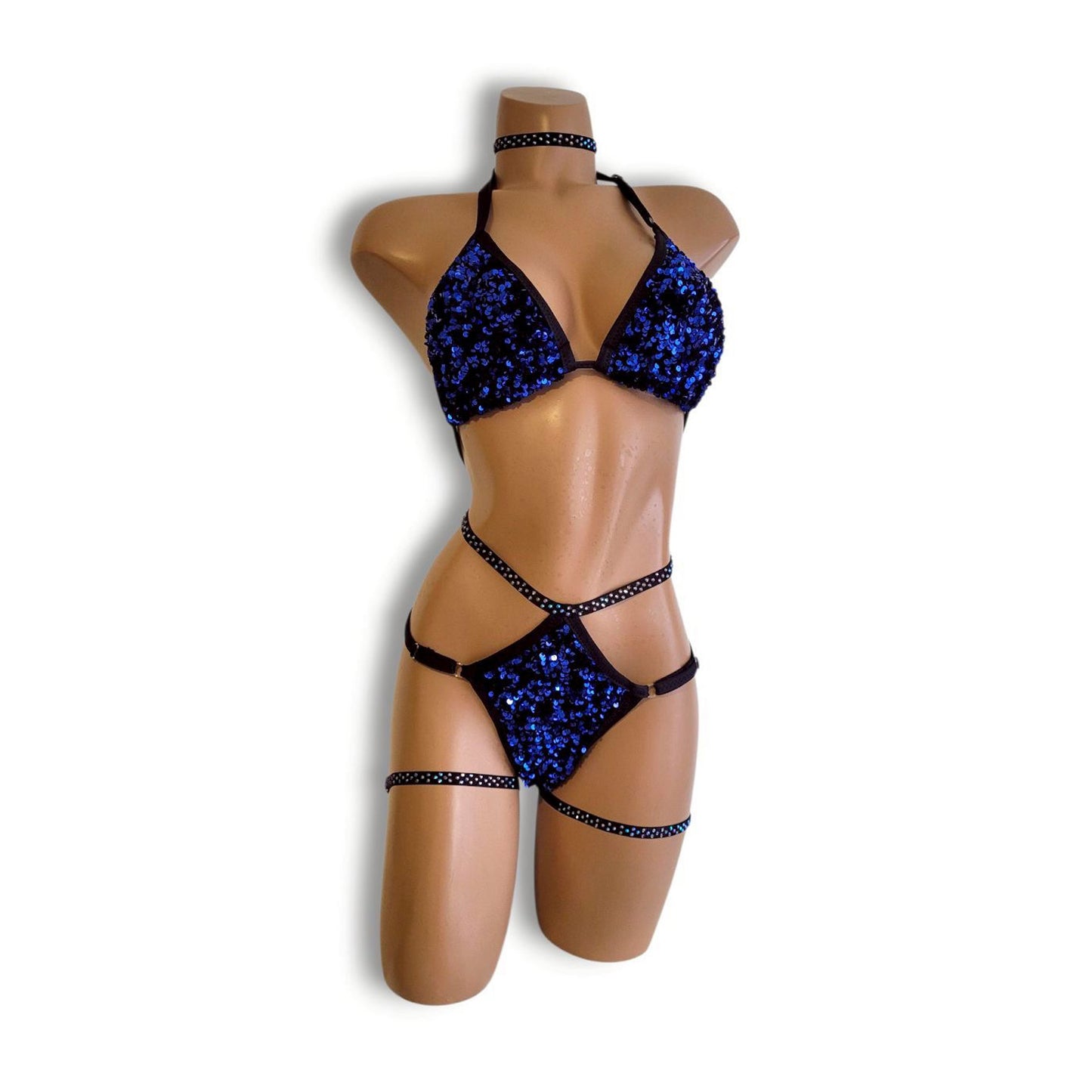 Royal Blue Crush High-Waist Bikini