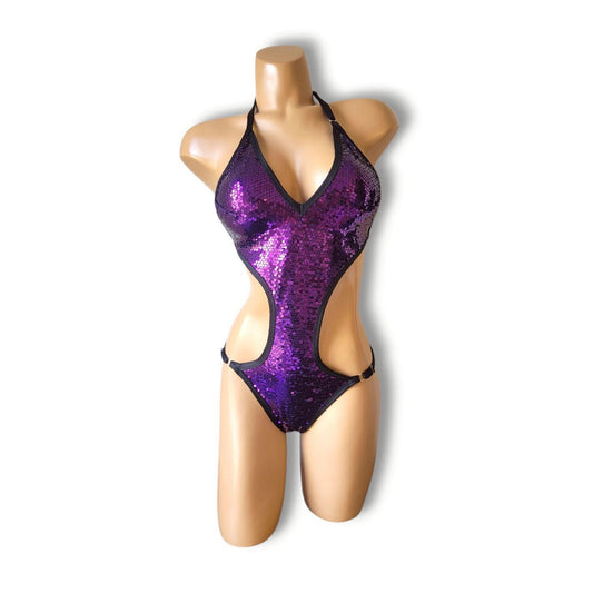 Purple Sequin Teddy