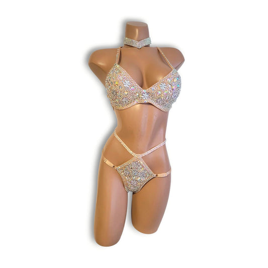 オーロラビジューハイウエストビキニB