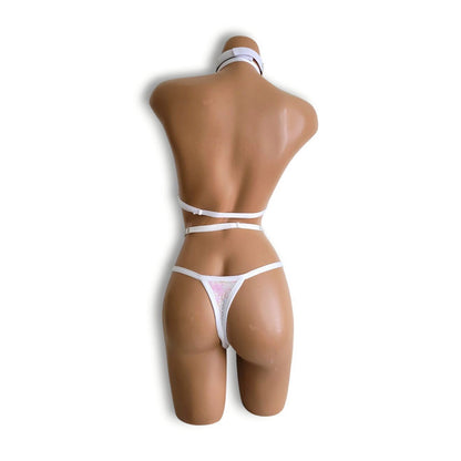 White Aurora High-Waist Bikini