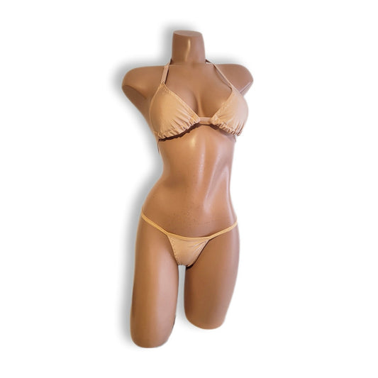 Beige Innerwear Set (with Built-in Pads)