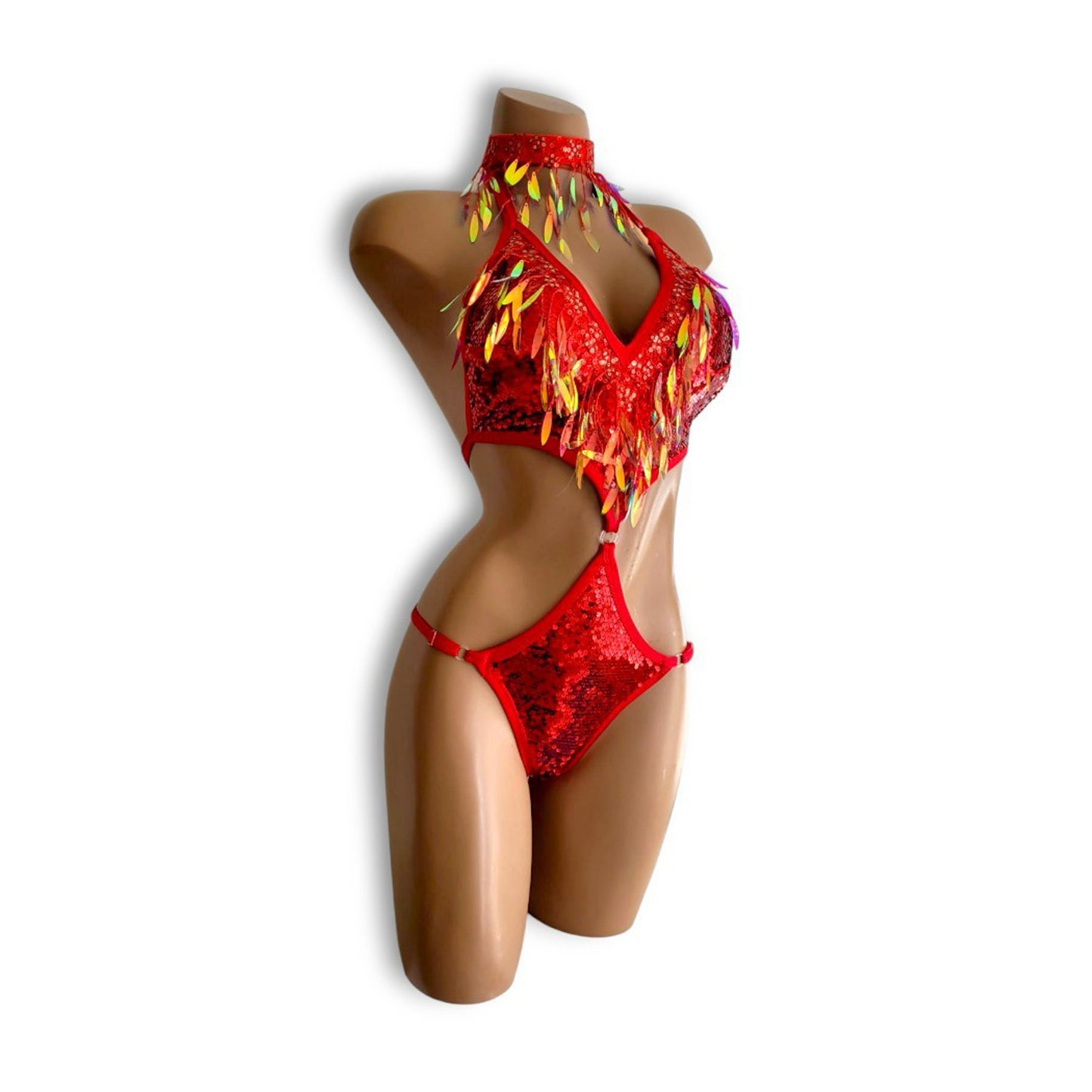 Prism Red Teddy & Skirt Set (Half Back)