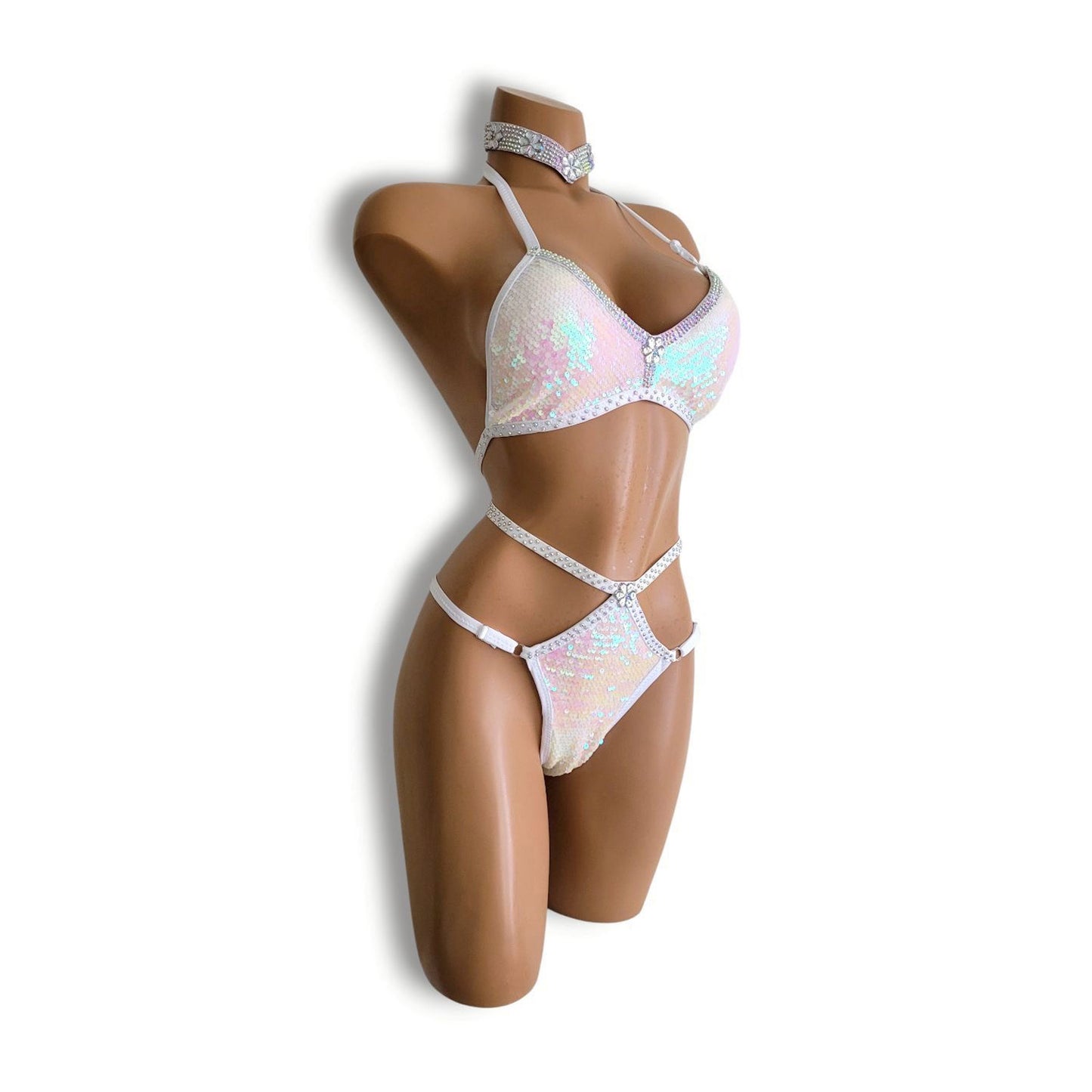 White Aurora High-Waist Bikini