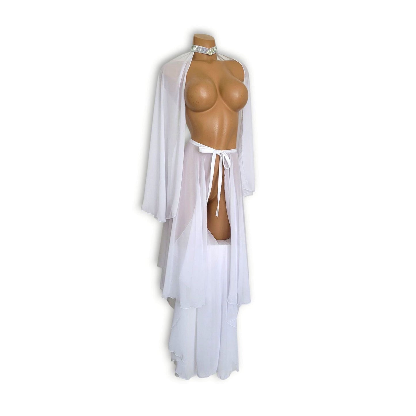 白シフォンスカートひらひらセット