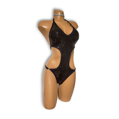 Black Sequin Teddy