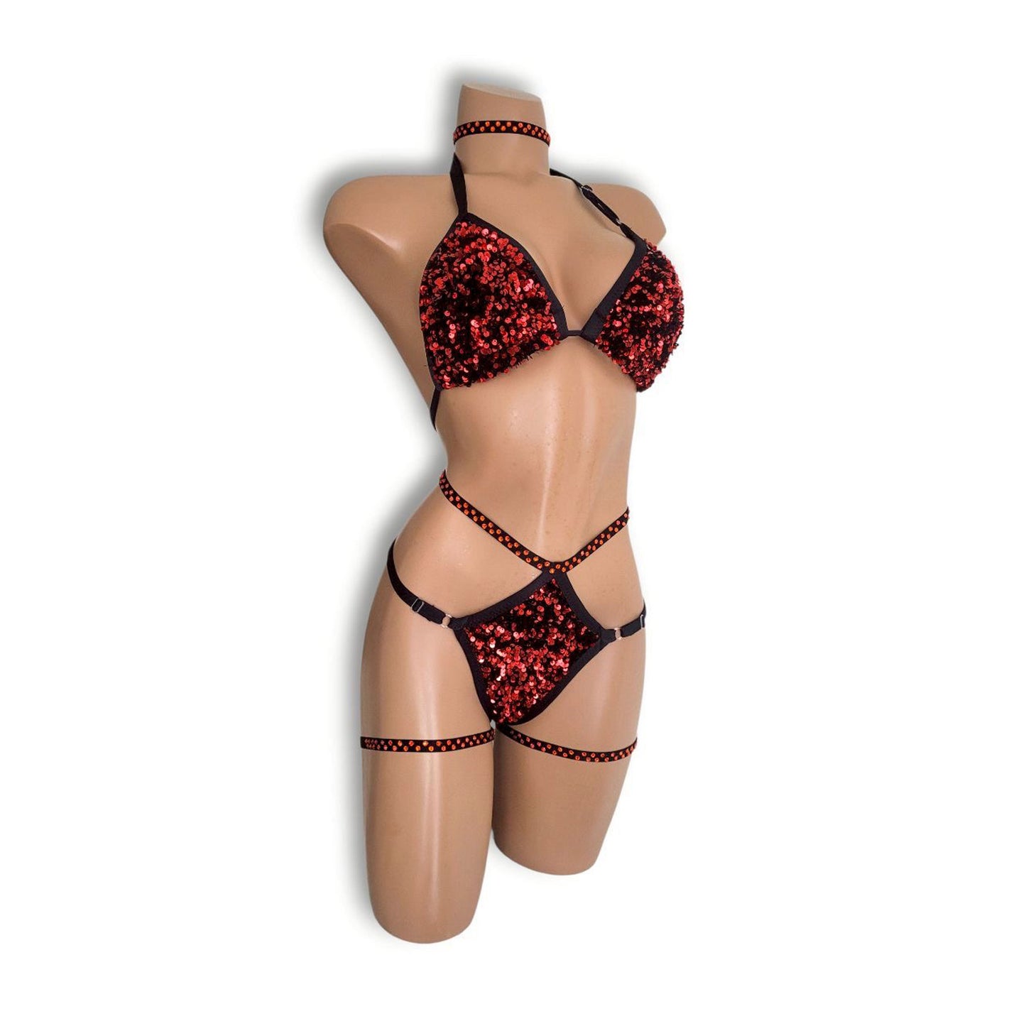 レッドラッシュハイウエストビキニ