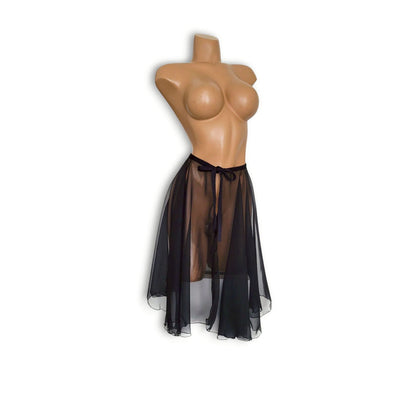 赤黒和柄ハイウエストスカートセット